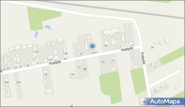 Kopyść, Kopyść, 7, mapa Kopyść