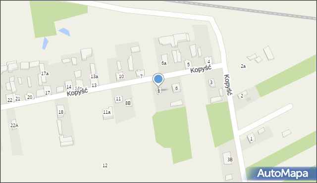 Kopyść, Kopyść, 8, mapa Kopyść