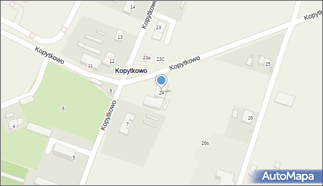 Kopytkowo, Kopytkowo, 24, mapa Kopytkowo