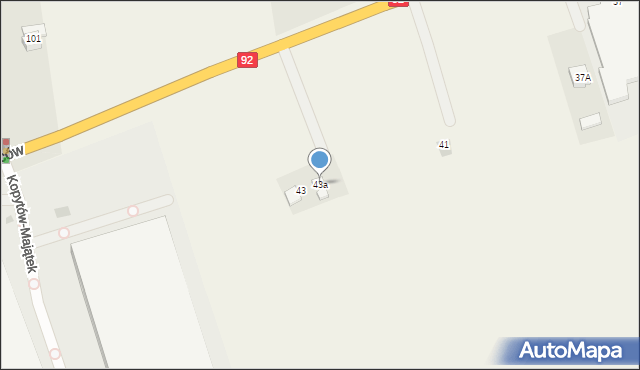 Kopytów, Kopytów, 43a, mapa Kopytów