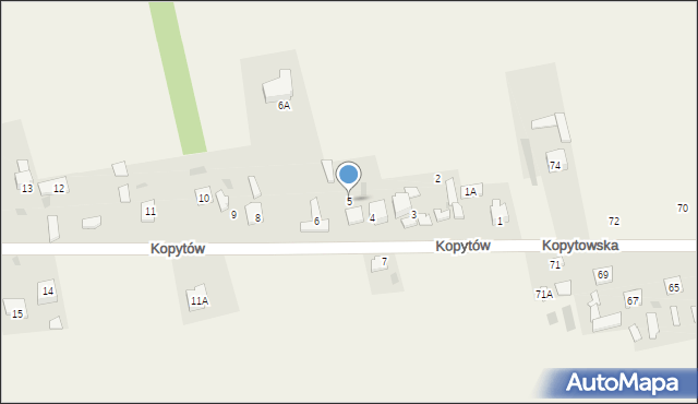 Kopytów, Kopytów, 5, mapa Kopytów
