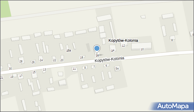 Kopytów, Kopytów, 16, mapa Kopytów