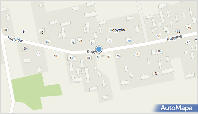 Kopytów, Kopytów, 59, mapa Kopytów