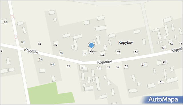 Kopytów, Kopytów, 76, mapa Kopytów