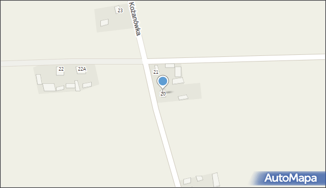 Kopytów-Kolonia, Kopytów-Kolonia, 20, mapa Kopytów-Kolonia