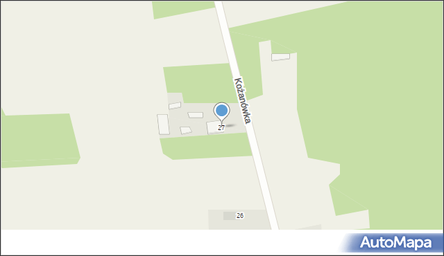 Kopytów-Kolonia, Kopytów-Kolonia, 27, mapa Kopytów-Kolonia