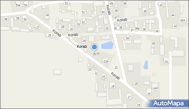 Korab, Korab, 22, mapa Korab