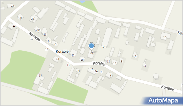 Korabie, Korabie, 16, mapa Korabie