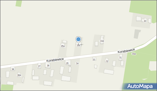 Korabiewice, Korabiewice, 35c, mapa Korabiewice
