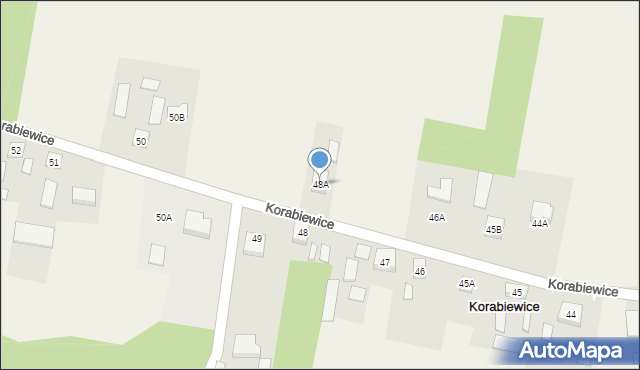 Korabiewice, Korabiewice, 48A, mapa Korabiewice