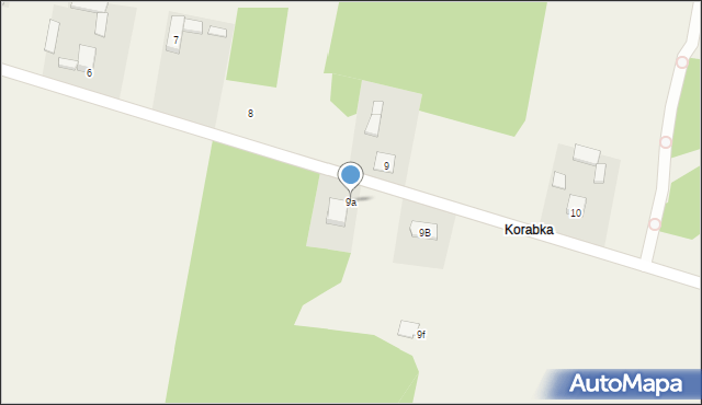 Korabiewice, Korabiewice, 9a, mapa Korabiewice