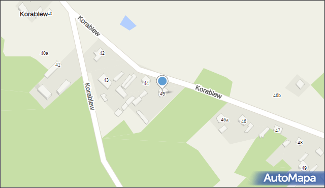 Korablew, Korablew, 45, mapa Korablew