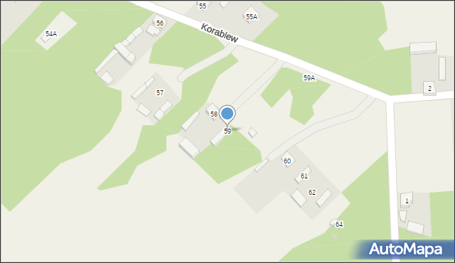 Korablew, Korablew, 59, mapa Korablew