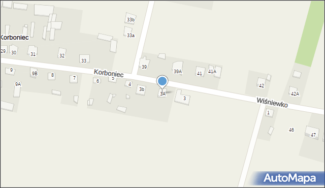 Korboniec, Korboniec, 3A, mapa Korboniec