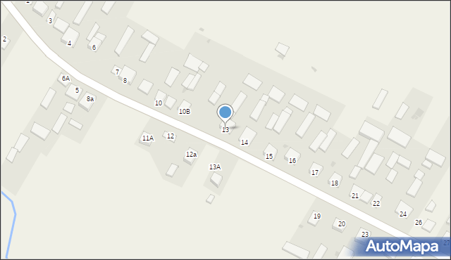 Korchów Pierwszy, Korchów Pierwszy, 13, mapa Korchów Pierwszy