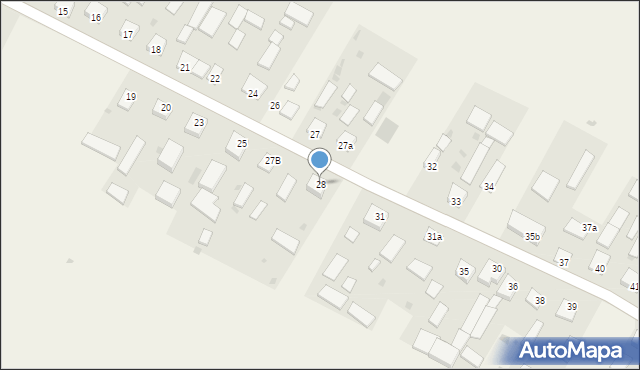 Korchów Pierwszy, Korchów Pierwszy, 28, mapa Korchów Pierwszy