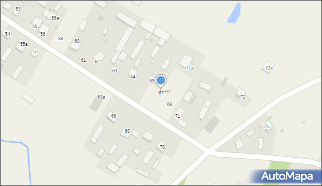 Korchów Pierwszy, Korchów Pierwszy, 67, mapa Korchów Pierwszy