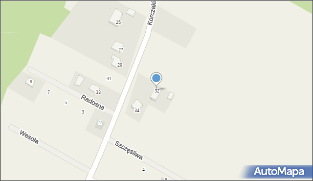 Korczaki, Korczaki, 32, mapa Korczaki