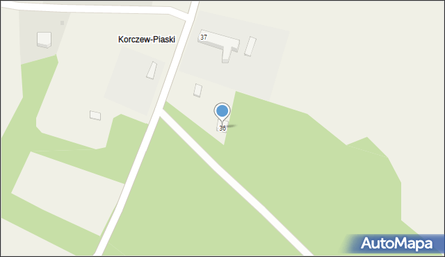 Korczew, Korczew, 36, mapa Korczew