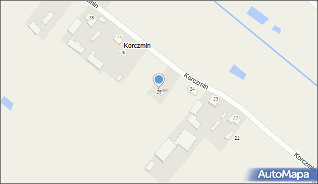 Korczmin, Korczmin, 25, mapa Korczmin