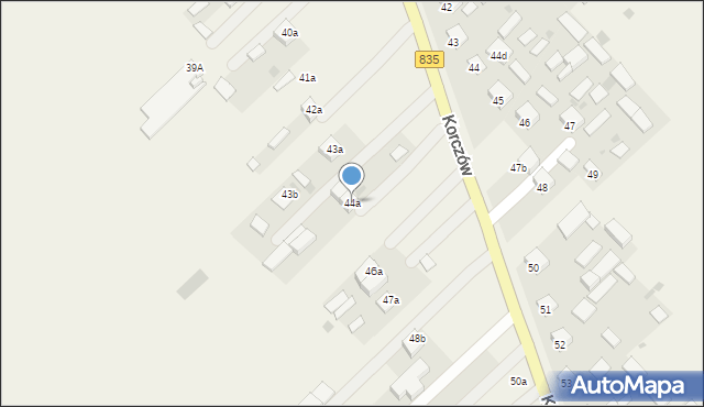 Korczów, Korczów, 44a, mapa Korczów