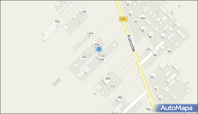 Korczów, Korczów, 44b, mapa Korczów