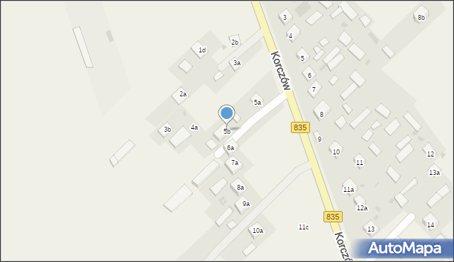 Korczów, Korczów, 5b, mapa Korczów