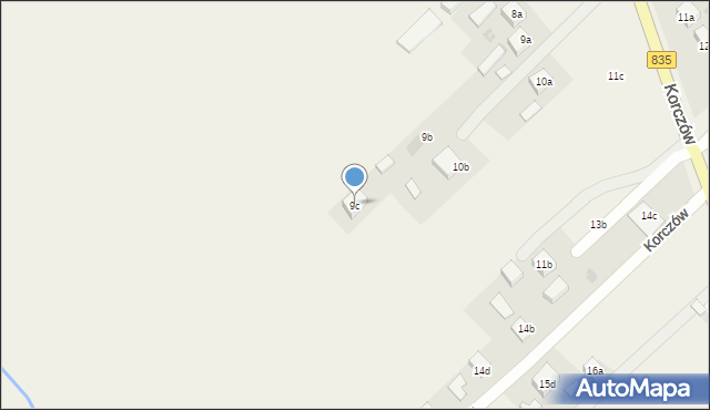 Korczów, Korczów, 9c, mapa Korczów