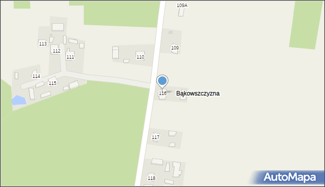 Korczowa, Korczowa, 116, mapa Korczowa