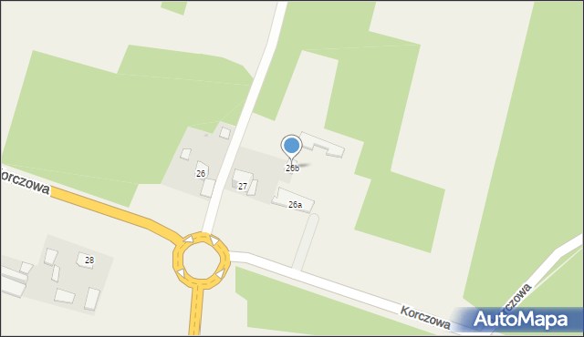 Korczowa, Korczowa, 26b, mapa Korczowa