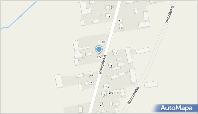 Korczówka, Korczówka, 12a, mapa Korczówka