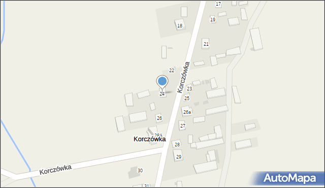 Korczówka, Korczówka, 24, mapa Korczówka