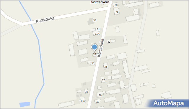 Korczówka, Korczówka, 34, mapa Korczówka