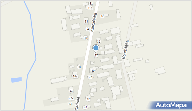 Korczówka, Korczówka, 37, mapa Korczówka