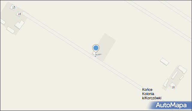 Korczówka, Korczówka, 17, mapa Korczówka