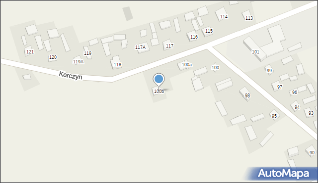 Korczyn, Korczyn, 100b, mapa Korczyn