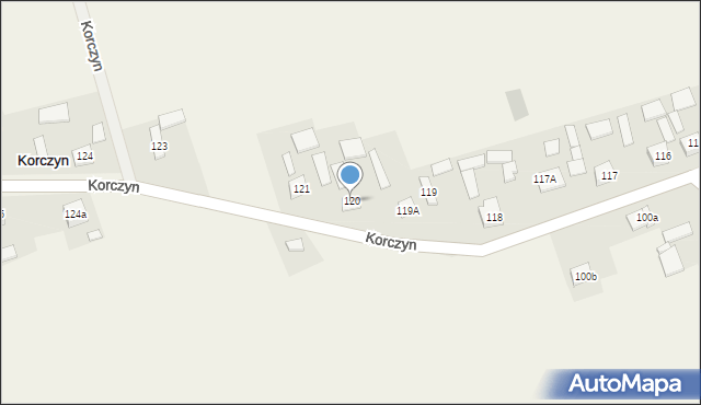 Korczyn, Korczyn, 120, mapa Korczyn