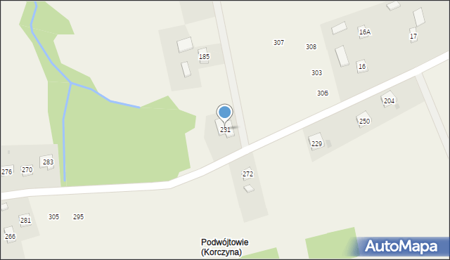 Korczyna, Korczyna, 231, mapa Korczyna