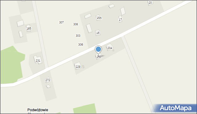 Korczyna, Korczyna, 250, mapa Korczyna