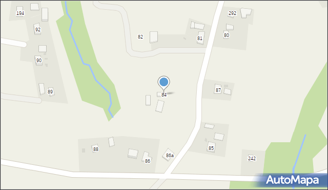 Korczyna, Korczyna, 84, mapa Korczyna