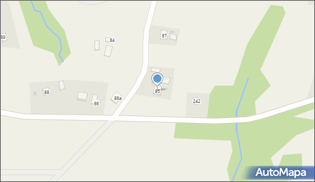 Korczyna, Korczyna, 85, mapa Korczyna