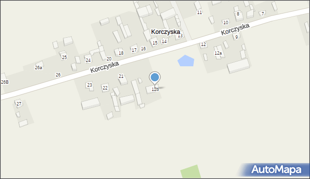 Korczyska, Korczyska, 12b, mapa Korczyska