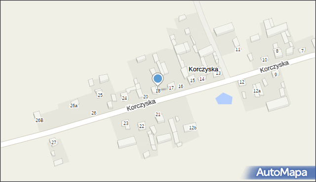Korczyska, Korczyska, 18, mapa Korczyska