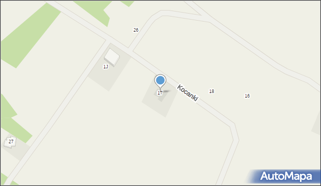 Korfowe, Kocanki, 17, mapa Korfowe