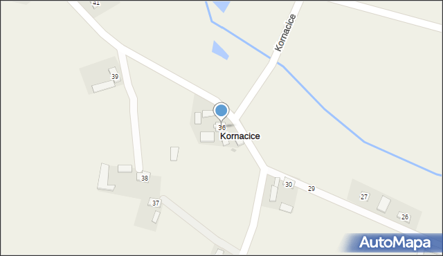 Kornacice, Kornacice, 36, mapa Kornacice