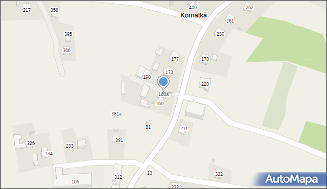Kornatka, Kornatka, 160a, mapa Kornatka