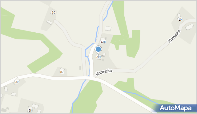 Kornatka, Kornatka, 201, mapa Kornatka