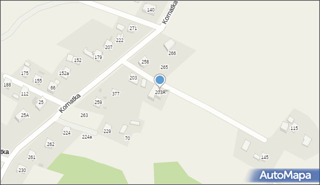 Kornatka, Kornatka, 203A, mapa Kornatka
