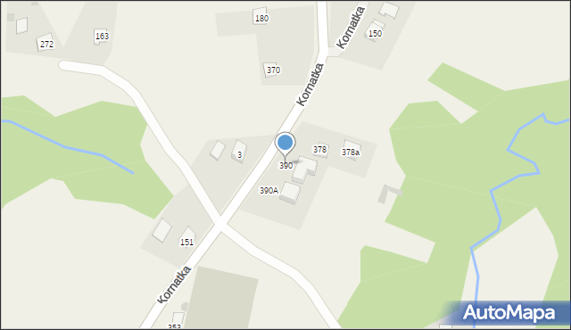 Kornatka, Kornatka, 390, mapa Kornatka