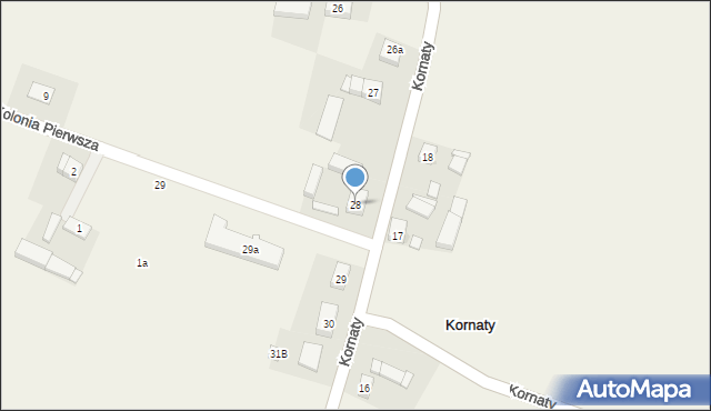Kornaty, Kornaty, 28, mapa Kornaty